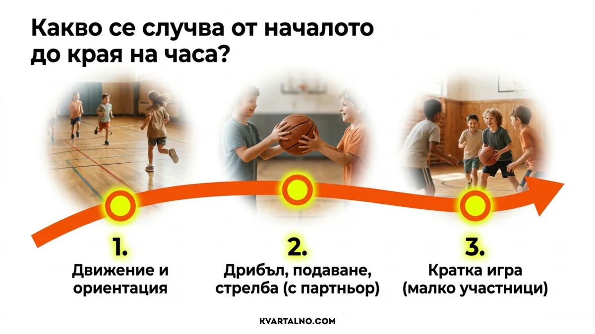 Етапи на първата баскетболна тренировка за дете от движение до кратка игра